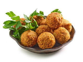 bowl of falafel balls