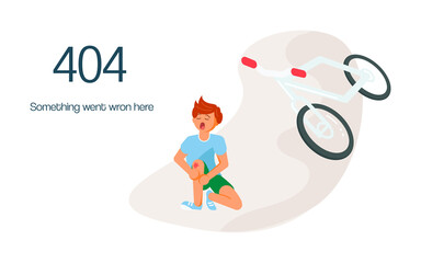 404 error not found web page. layout 404 on white background