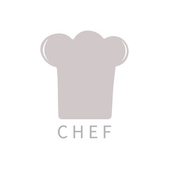 Chef icon. Chef hat silhouette. Menu card.