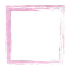 pink watercolor vector brush painted ink stamp banner frame	