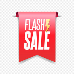 Flash Sale Label for Shopping Advertising