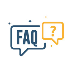 FAQ, Frequently Asked Questions Flat Design Vector Icon