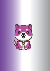 Coloured Vector Baby Doge