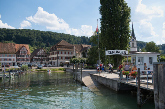 Auf dem Bodensee vor Berlingen, Schweiz