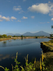 Beautiful landscape around Banyuwangi city, East Java, Indonesia.