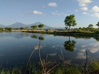 Beautiful landscape around Banyuwangi city, East Java, Indonesia.