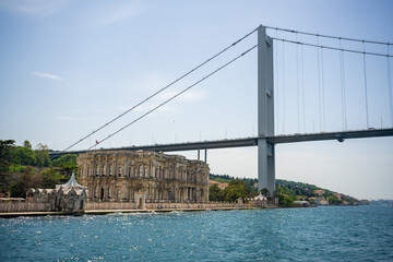 Beylerbeyi Palace on the bank of Bosphorus strait in Istanbul, Turkey