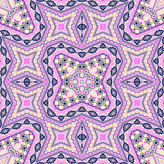 Indian repeating ornament graphic design. Abstract geometric texture. Clothes print in ethnic