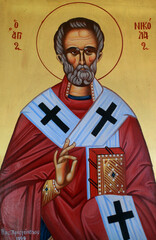 Saint Nicholas Greek orthodox icon