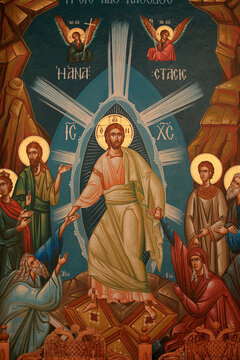 Greek orthodox icon : Christ's resurrection