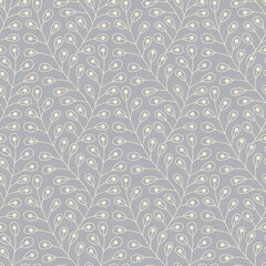 Elegant seamless background with plants