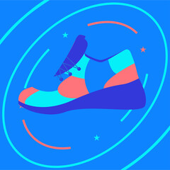 Sneakers vector creative poster