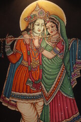 Fototapeta premium Krishna and Rada image