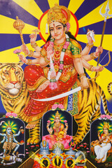 Fototapeta premium Picture of Hindu goddess Durga