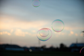 空とシャボン玉