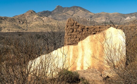 Adobe Wall In Dos Cabezas