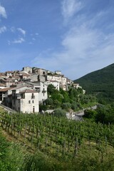 The Italian village of Petina in the province of Salerno.