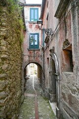 The Italian village of Petina in the province of Salerno.