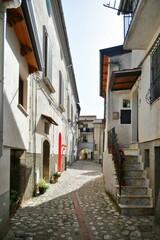 The Italian village of Petina in the province of Salerno