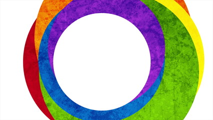 LGBTQ Pride Month abstract circles background