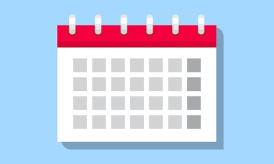 Calendar event icon Schedule, date, day, plan, symbol concept. design element, Vector illustration isolated