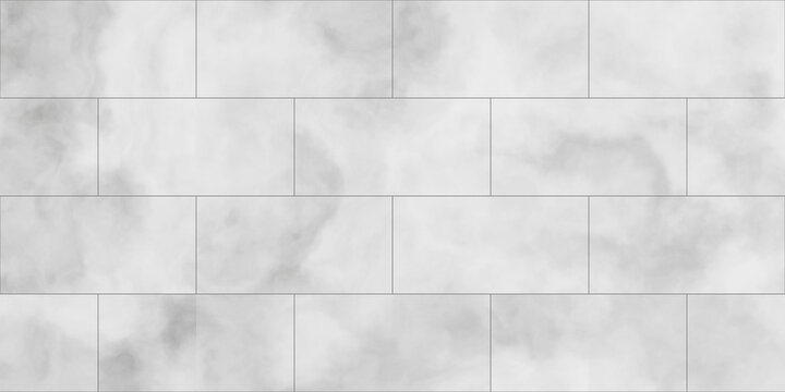 Seamless texture of luxury concrete tiles floor or wall in light grey and white colors with raw smooth clean textured. Modern abstract interior graphic element. Exterior tile. Realistic 3D rendering.