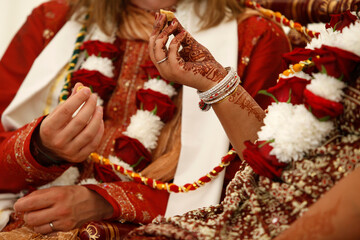 Fototapeta na wymiar Hindu wedding at Bhaktivedanta Manor