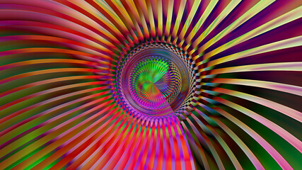 Abstract gradient multicolored spiral background