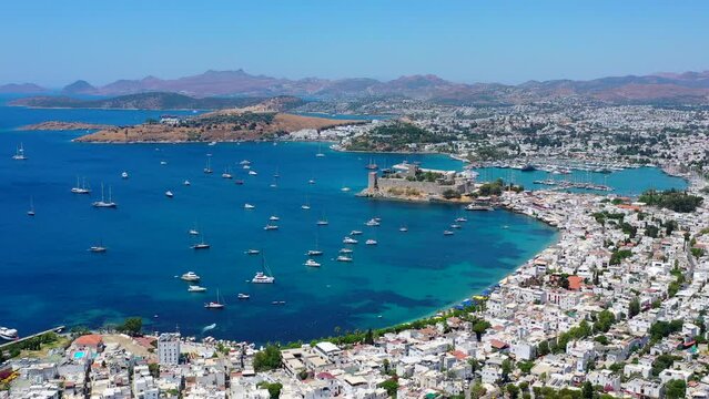 Bodrum is a city on the Bodrum Peninsula, stretching from Turkey's southwest coast into the Aegean Sea.	