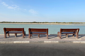 Beautiful Dakhira port view at day time. Qatar