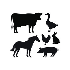silhouettes of animals