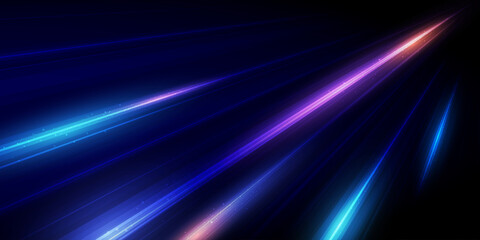 Modern abstract high-speed light effect. Technology futuristic dynamic motion. Movement pattern for banner, poster, template design. Vector EPS10.