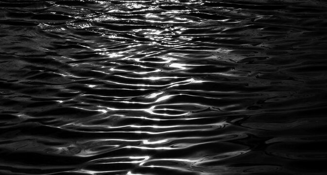 black water sea wave. black water banner and surface of dark nature background. Black water texture.