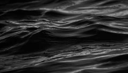 black water sea wave. black water banner and surface of dark nature background. Black water texture.