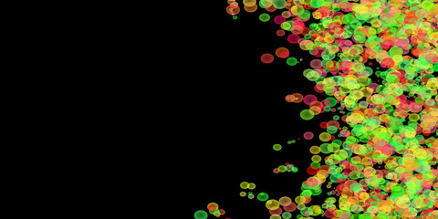 Colourful Circles Bubbles with Pattern Background in different Colours and Shapes