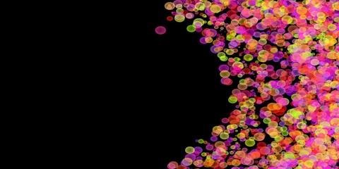 Colourful Circles Bubbles with Pattern Background in different Colours and Shapes