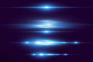 Light blue vector special effect. Glowing beautiful bright lines on a dark background.