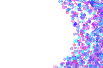 Colourful Circles Bubbles with Pattern Background in different Colours and Shapes