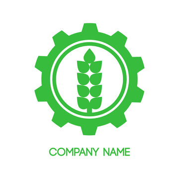 Template emblem, label, signboard for an agro company. Vector icon.