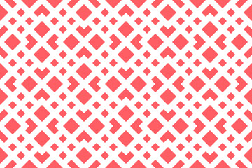 Abstract geometric pattern. A seamless vector background. White and pink ornament. Graphic modern pattern. Simple lattice graphic design