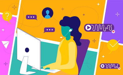 online service, infographic