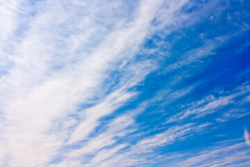 Beautiful blue sky and clouds background.
