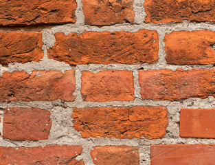 Brick background. Brick and concrete wall.