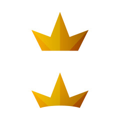 gold crown simple professional logo vector design template