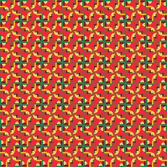 The Fire Fashion Design in Seamless Pattern