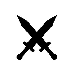 Sword illustration. Warrior sword icon. Weapon for fighting in the war