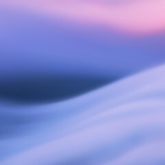 Foggy clouds. Pastel fog waves. Blue morning mist. Natural background