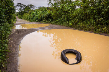charcos en el camino de Uspantan a La Parroquia (Lancetillo),El Quiche, Sierra de los Cuchumatanes,Guatemala