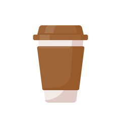 Hot coffee mug vector. Popular drink menu in the cafe For drinking to wake up in the morning