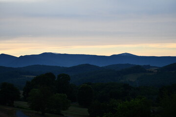 Sunset in the Mountains of Rockbridge County, VA